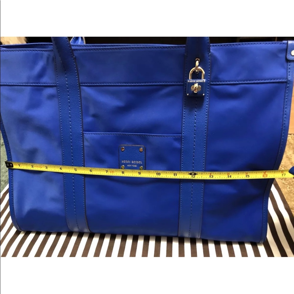 Henri Bendel large zipper jetsetter tote